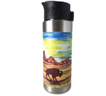 Load image into Gallery viewer, insulated coffee mug - abby paffrath colorful totanka
