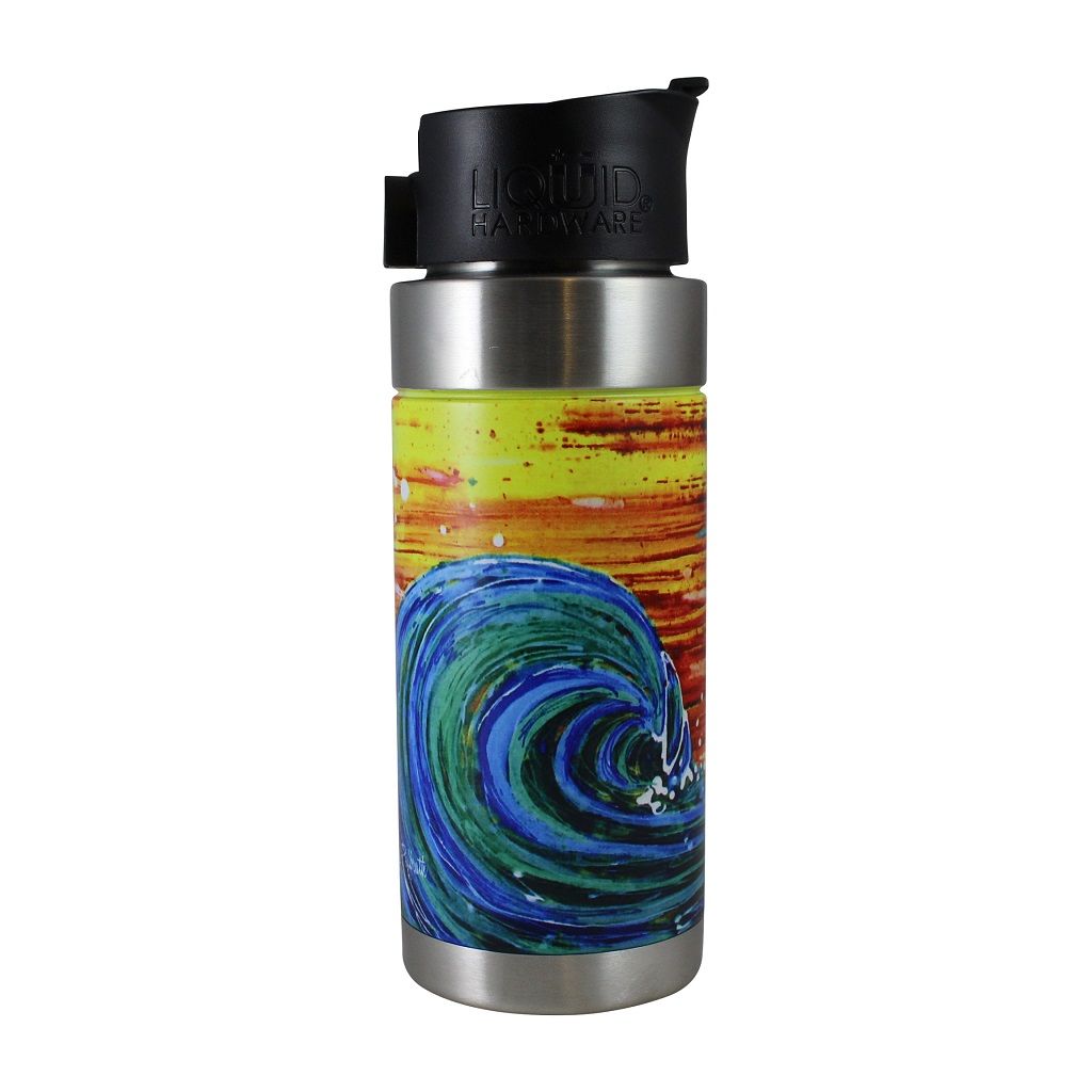 insulated coffee mug - abby paffrath sunset surf